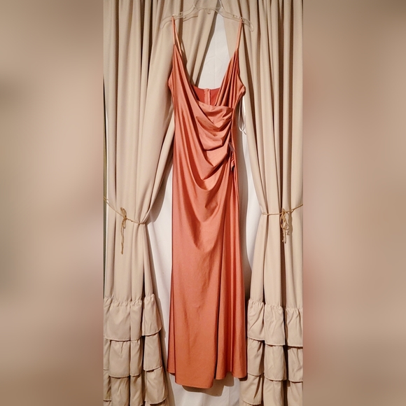 DUSTY ROSE FORMAL DRESS - Picture 1 of 1